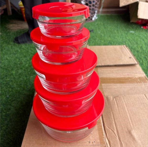 Ensemble de (05) Bols en VERRE pour Sublimer Votre Table