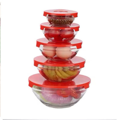 Ensemble de (05) Bols en VERRE pour Sublimer Votre Table