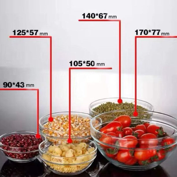 Ensemble de (05) Bols en VERRE pour Sublimer Votre Table