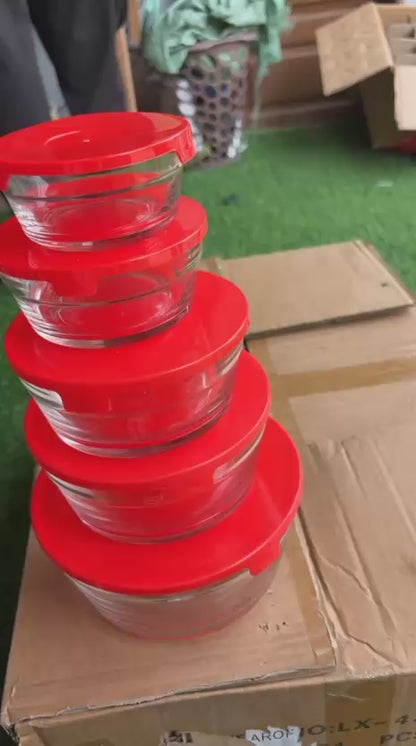 Ensemble de (05) Bols en VERRE pour Sublimer Votre Table