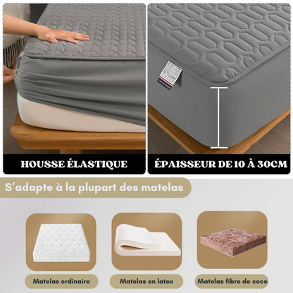 Couvre matelas + taies doux en microfibre (Lit - 03 Places)